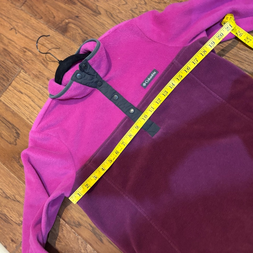 Columbia Two-Tone Snap Fleece Pullover | Women’s Medium flaw - Picture 8 of 10